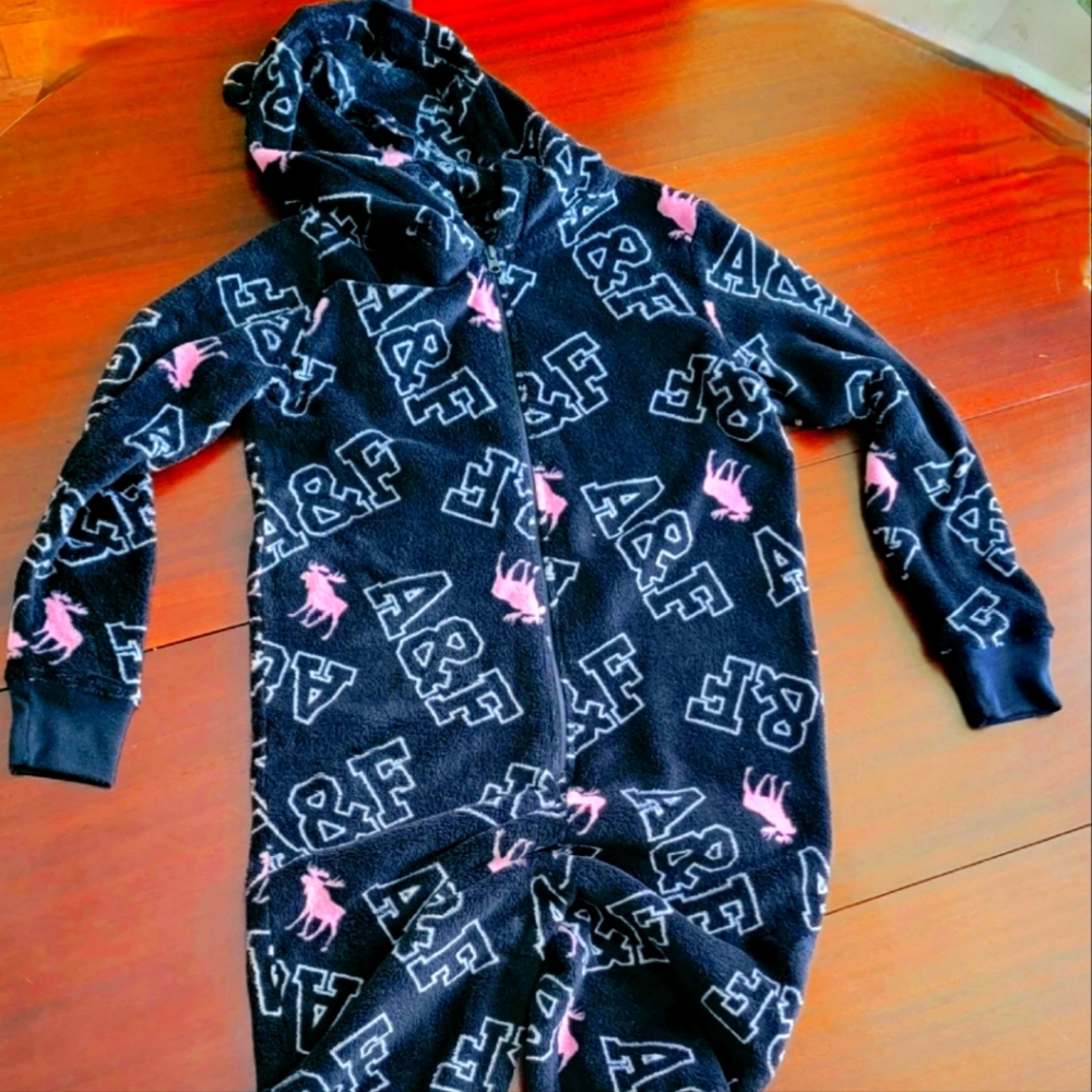 Abercrombie Kids Hooded Fleece Onesie 15/16 Hood Moose Ears